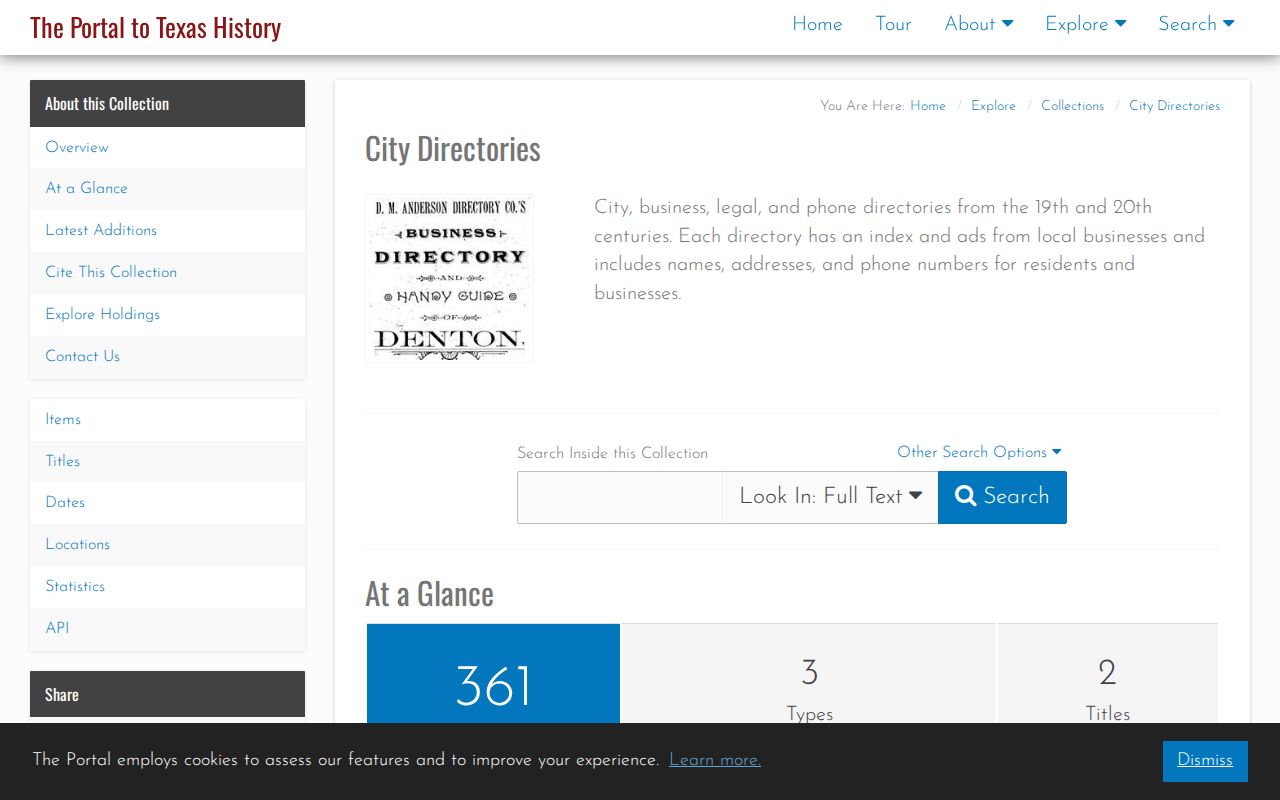 Seguin city directory search in the UNT digitized directories collection