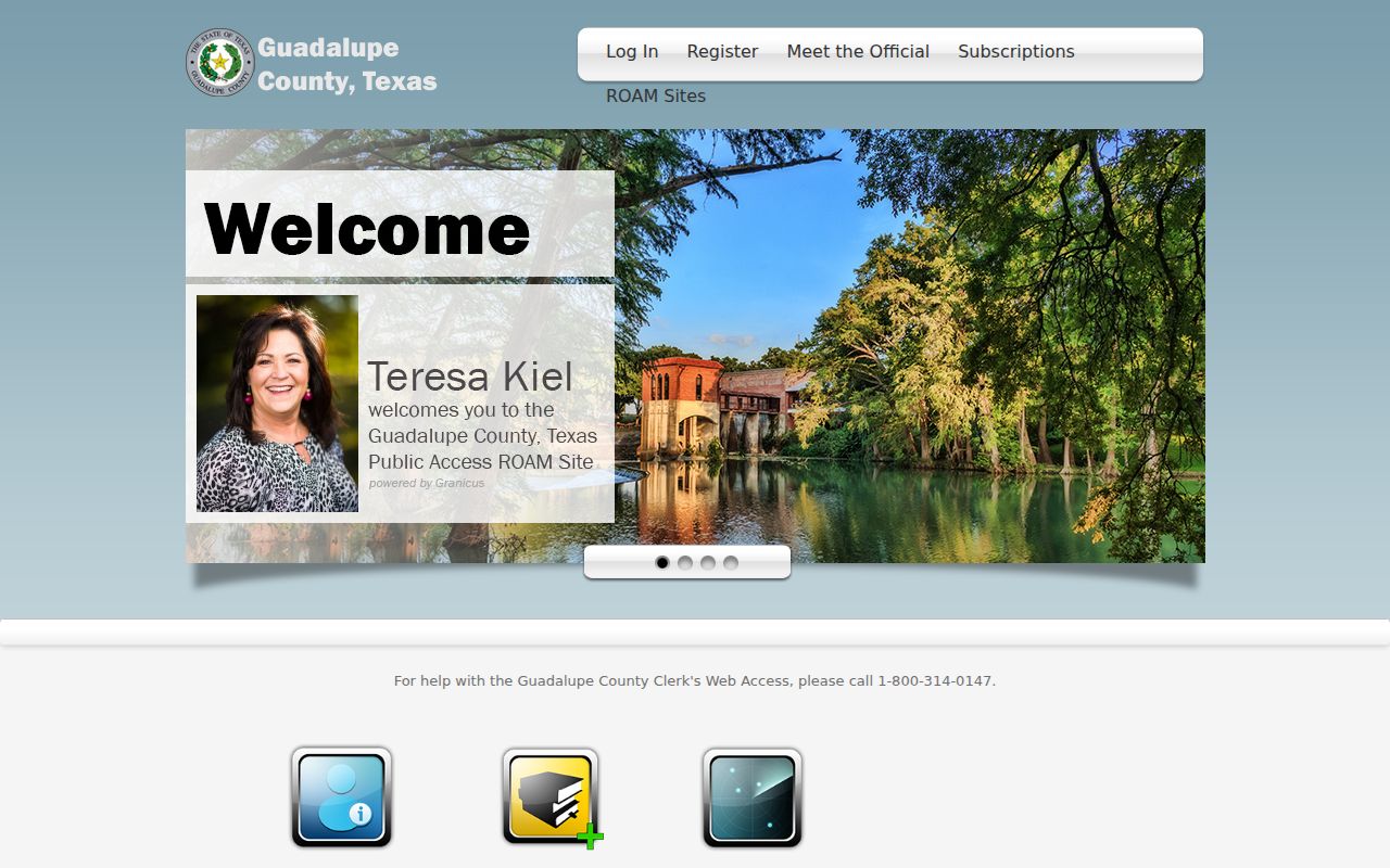 Seguin residents directory Guadalupe County ROAM deed index