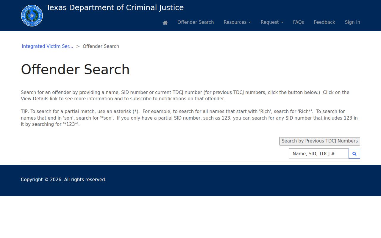 Seguin residents directory Texas offender search interface
